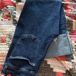 Pilcro Women’s Deep Blue Straight-Leg Jeans